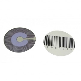 Деактивируемые радиочастотные противокражные антикражные этикетки круглые, 40 мм, черная, 1000 шт